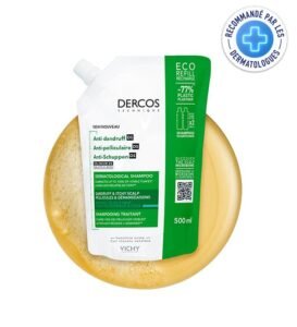 VICHY DERCOS TECHNIQUE ECO-RECHARGE SHAMPOOING ANTIPELLICULAIRE CHEVEUX GRAS 390ML