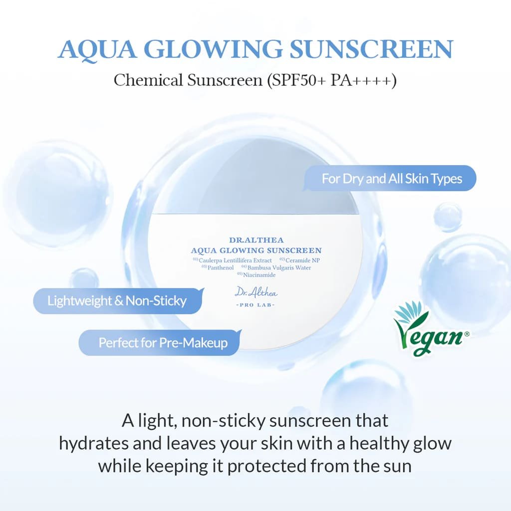 DR ALTHEA AQUA GLOWING SUNSCREEN 45 ML – Image 2