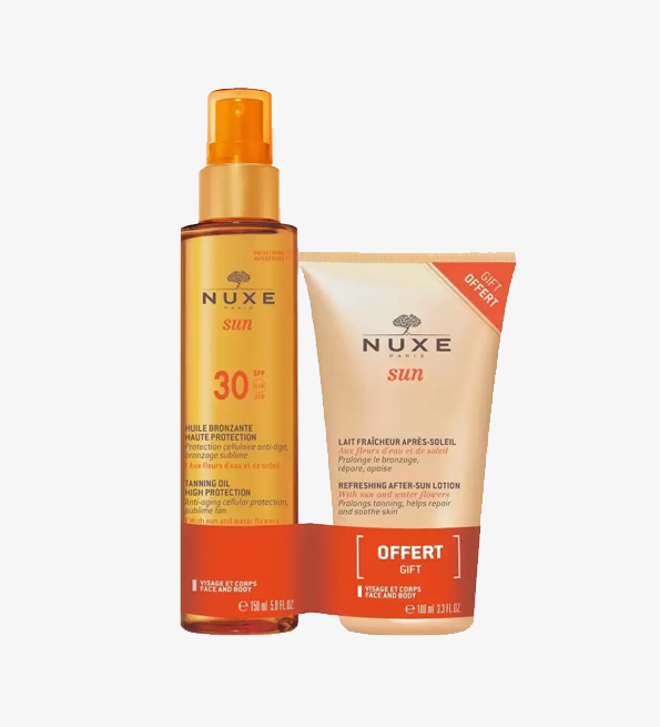 NUXE SUN PACK HUILE SOLAIRE BRONZANTE SPF30 150ML + LAIT FRAICHEUR APRES-SOLEIL 100ML