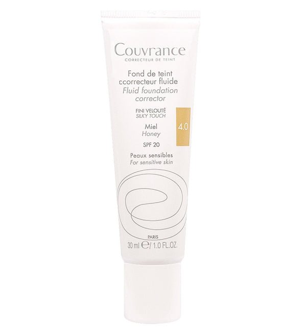 Avène couvrance – fond de teint fluide – fini velouté miel spf 20 n°4.