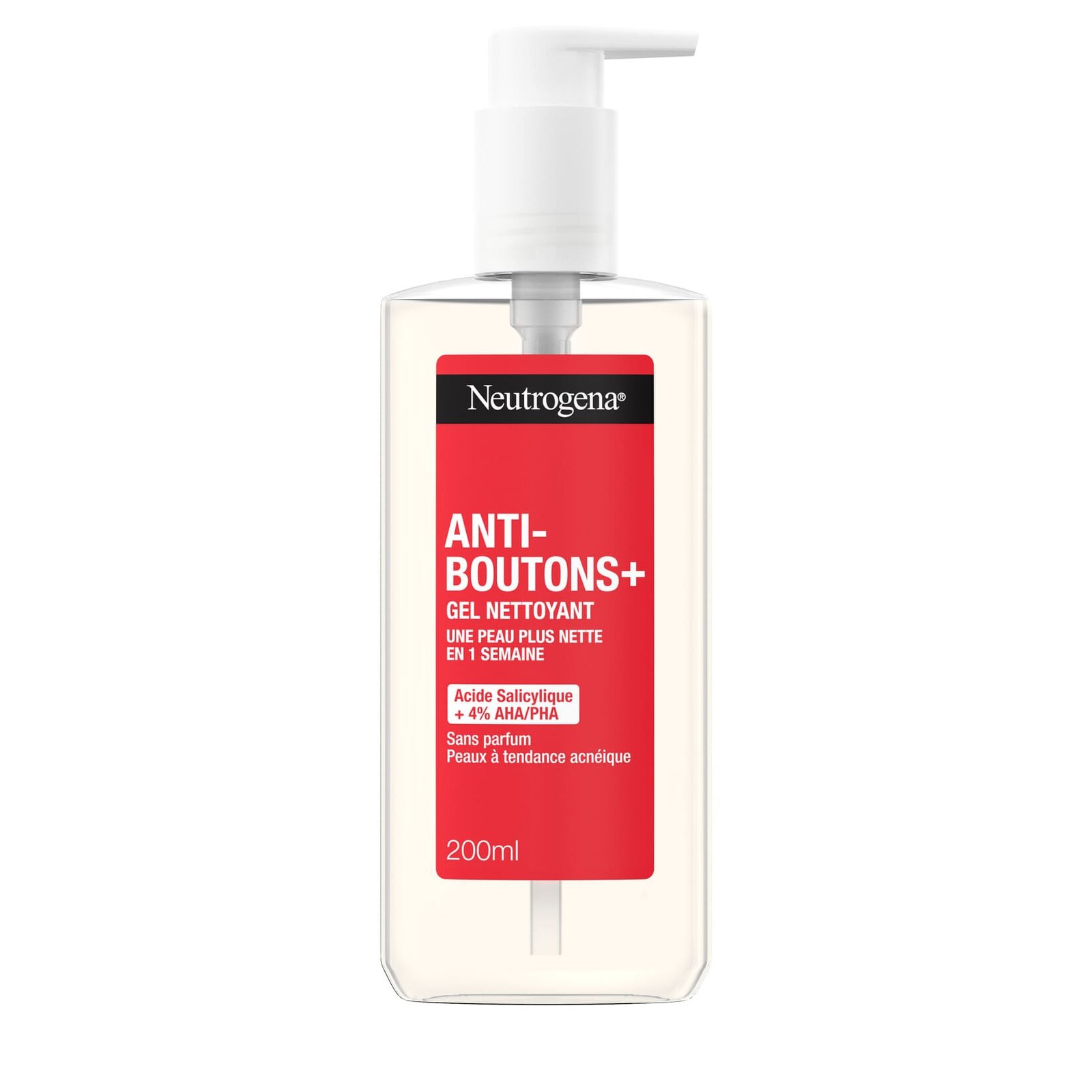 NEUTROGENA GEL NETTOYANT ANTI-BOUTONS+ 200 ML