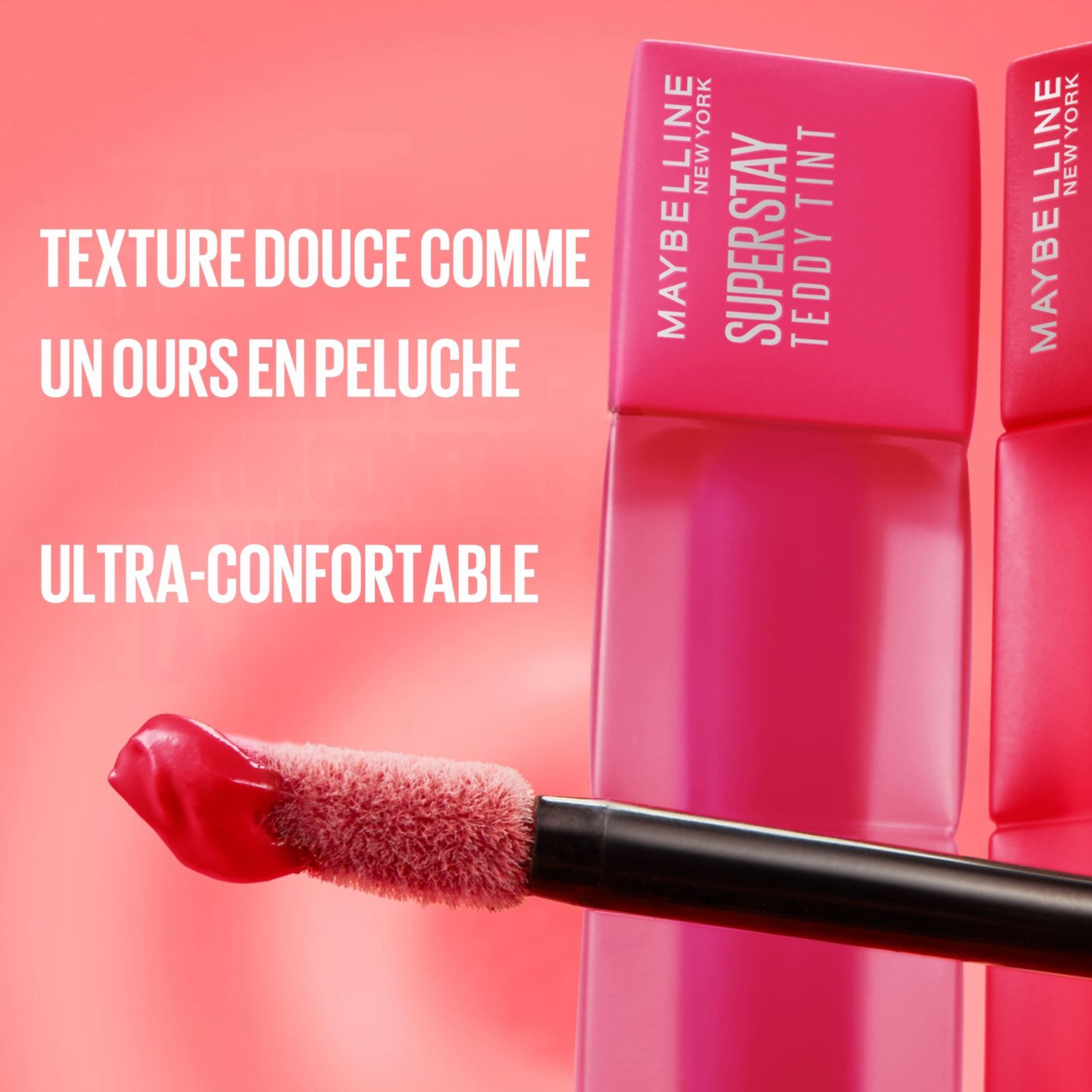 MAYBELLINE NEW YORK SUPERSTAY TEDDY TINT BLUSH À LÈVRES LIQUIDE FINI MAT FONDU coquesttish 30 – Image 6