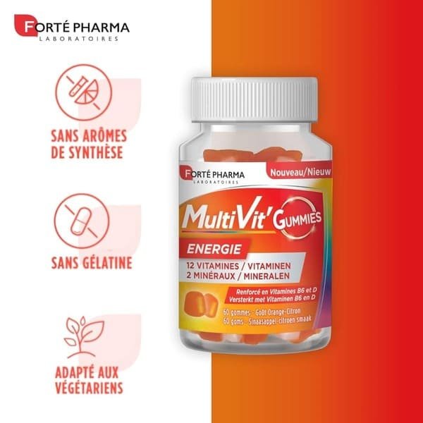 FORTE PHARMA MULTIVIT' ENERGIE B60 GUMMIES – Image 3