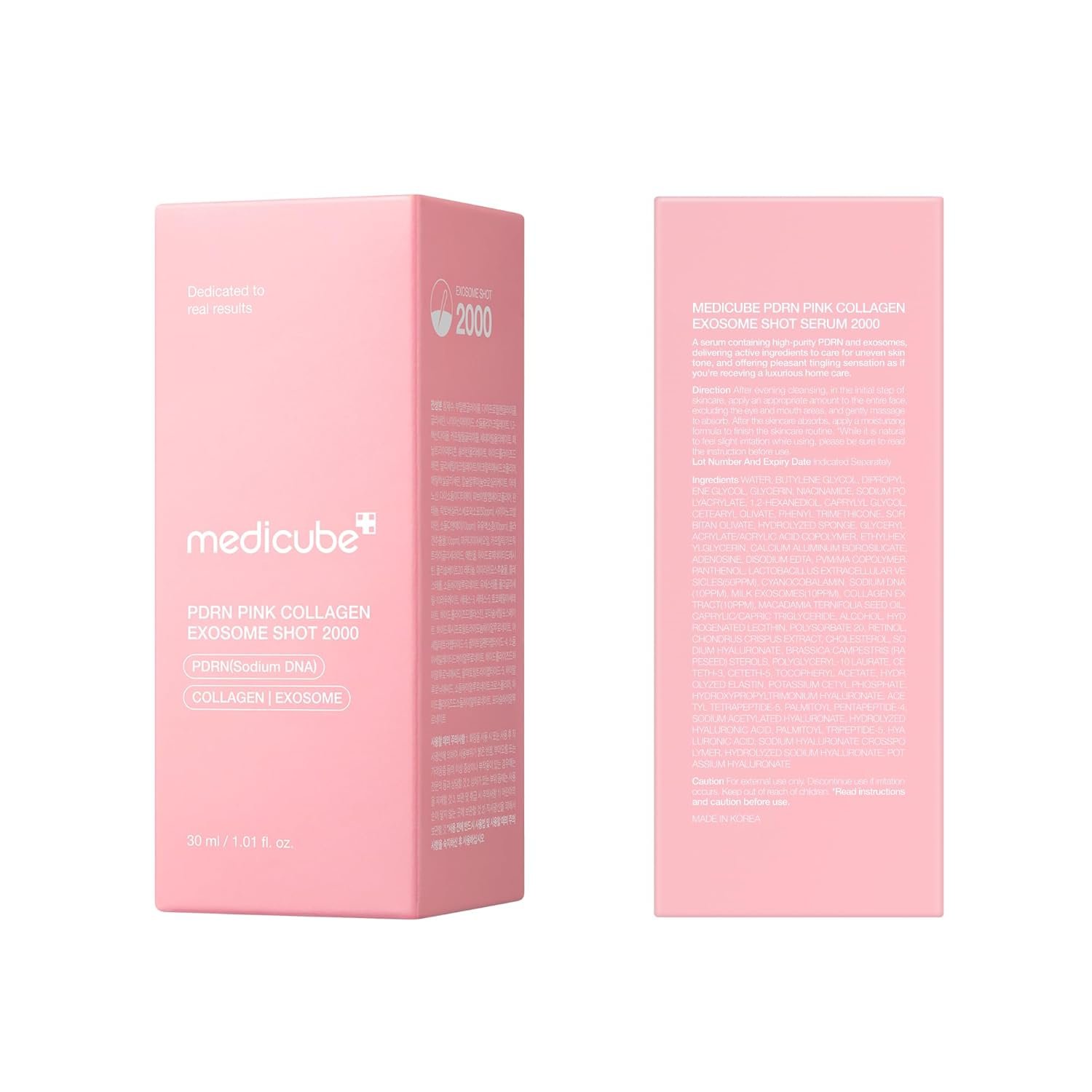 Medicube PDRN Pink Collagen Exosome Shot Serum 2000 30ML – Image 2