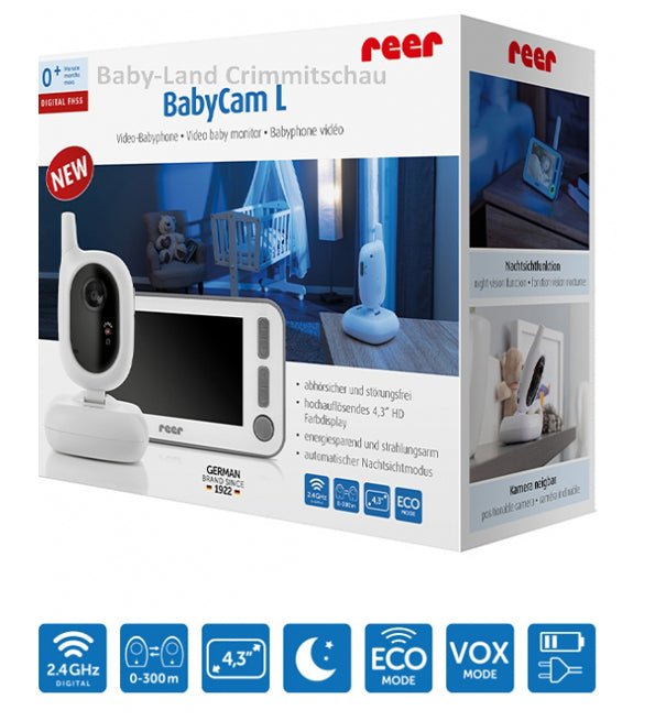 Reer Video baby monitor BabyCam L - digital 4.3 inch – Image 4