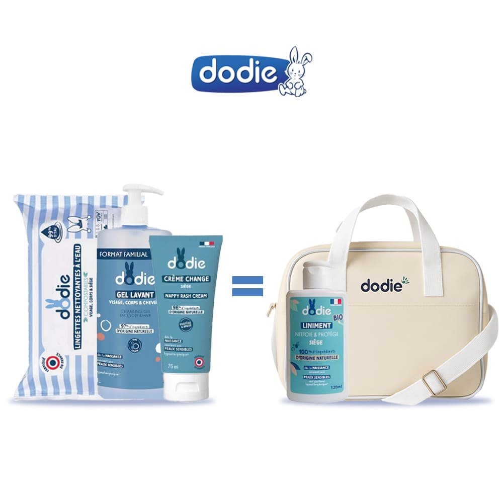 DODIE PACK LINGETTES + GEL LAVANT + CRÈME DE CHANGE