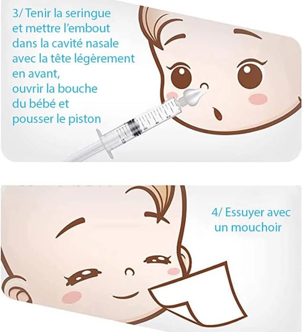 L2N Pharma Lot de 2 Seringues Bébé pour Lavage Nasal Grenouille – Image 5