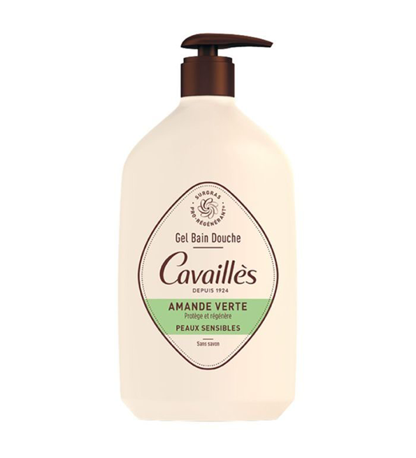 CAVAILLES GEL BAIN ET DOUCHE AMANDE VERTE PEAUX SENSIBLES 1L