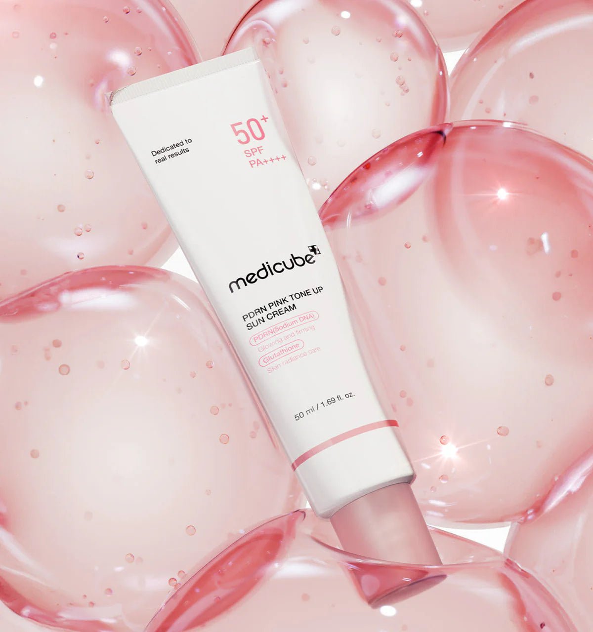 MEDICUBE PDRN Pink Tone Up Sunscreen SPF50+ PA++++ 50ml – Image 3