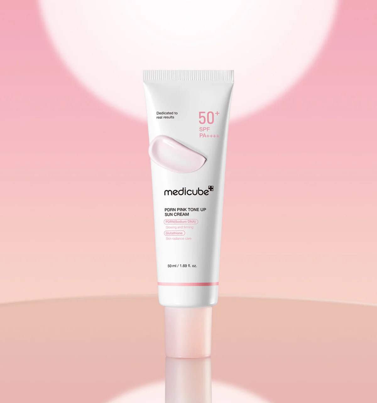 MEDICUBE PDRN Pink Tone Up Sunscreen SPF50+ PA++++ 50ml – Image 4