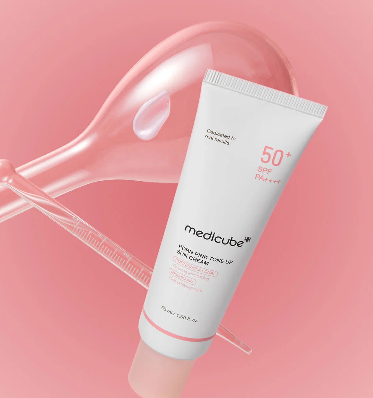 MEDICUBE PDRN Pink Tone Up Sunscreen SPF50+ PA++++ 50ml – Image 5