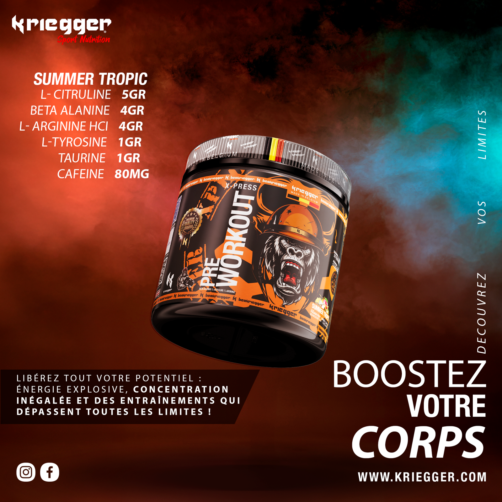 Kriegger PRE WORKOUT X-PRESS 300g – Image 6