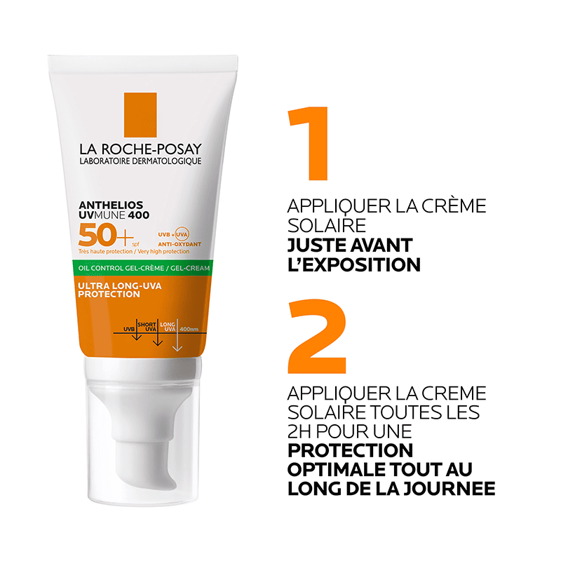 La roche-posay anthelios oil control invisible spf50+ peau m à g 50ml = Eau thermale 50ML OFFERT – Image 5