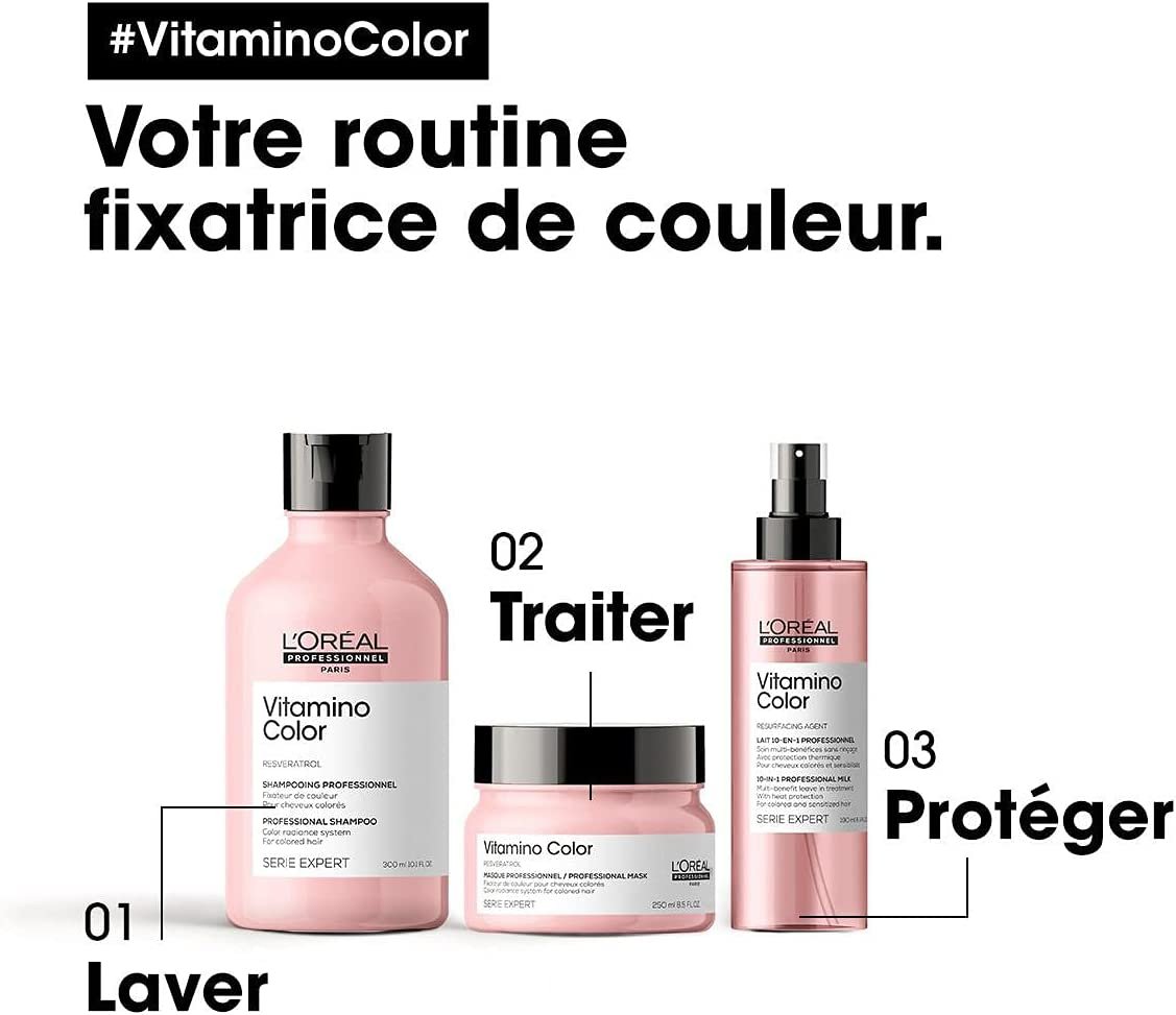 L'Oréal Professionnel vitamino color lait 10 en 1 professionnel 190ml – Image 3