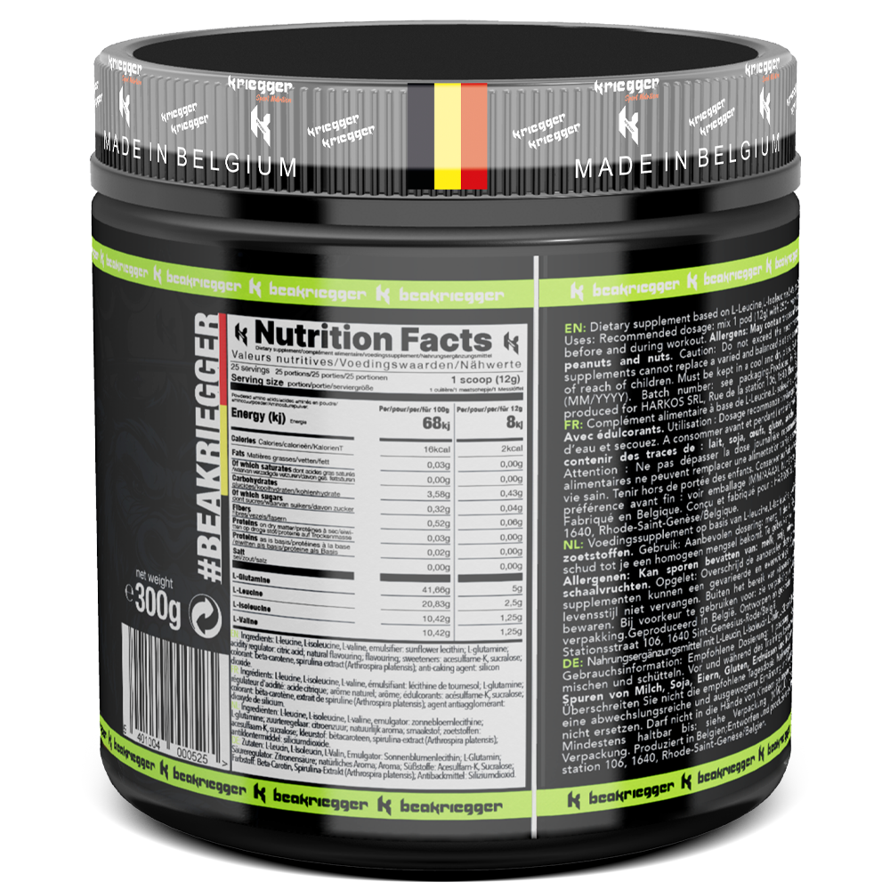 Kriegger BCAA 2:1:1 + GLUTAMINE 300g – Image 5