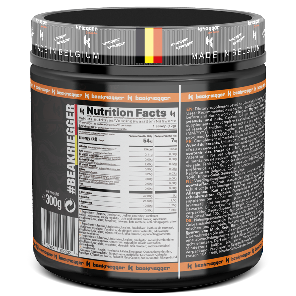 Kriegger BCAA 2:1:1 + GLUTAMINE 300g – Image 8