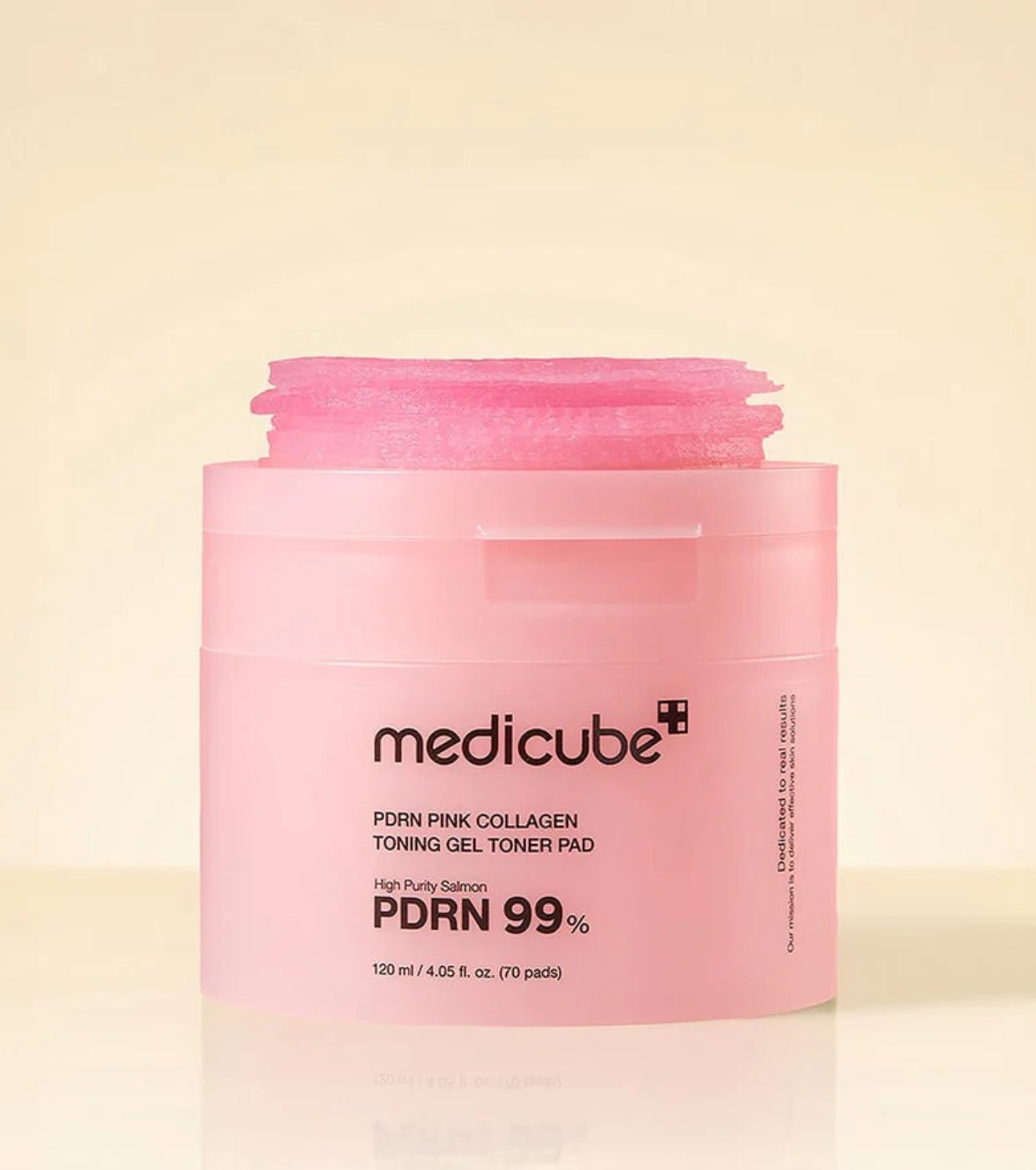 MEDICUBE PDRN PINK COLLAGEN TONING GEL TONER PAD 120ML 70PADS – Image 4