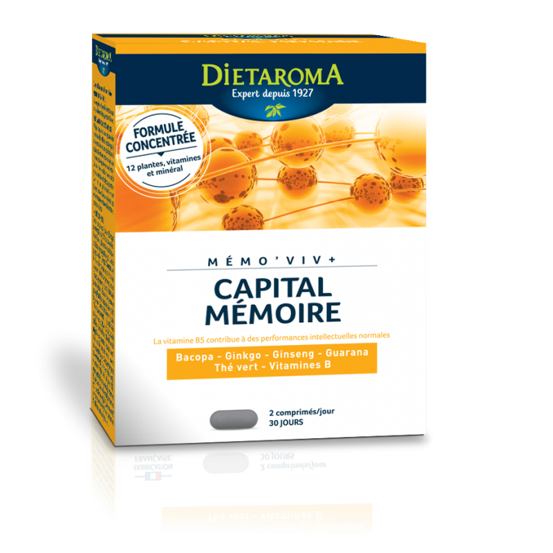 DIETAROMA MÉMO VIV capital mémoire et concentration 60 comprimés